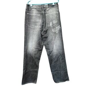Vintage y2k baggy jeans trust embroidered g unit hip hop skater wide leg 38x34